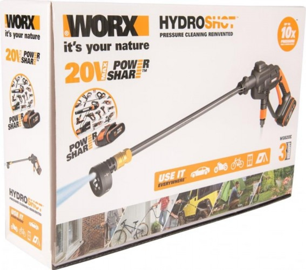 Автомойка Worx WG620E аккумуляторная