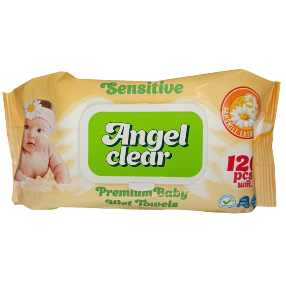 Влажные салфетки Angel Clear желтые