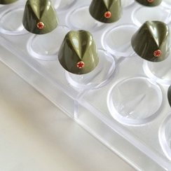 745 | Форма для шоколадных изделий "Улыбка" (275х175 мм)