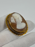 Брошь Камея на раковине