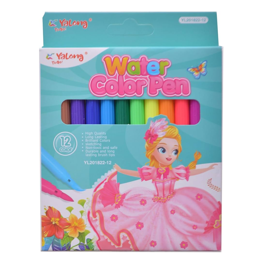 Фломастеры Yalong 12 цветов