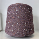 VOICE - Ri.Go; 45% альпака, 19% меринос, 17% п/а, 19% люрекс; 650м/100гр; Букле мелкое, col.16570, цвет: припыленный инжир с серебристыми шишками; S504