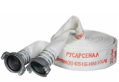 Рукав пожарный "Премиум" 65 мм РПМ(В)-65-1,6-И-УХЛ1 в комплекте головки ГР-65А 20+-1 м Русарсенал