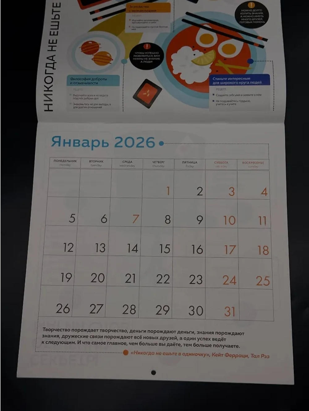 12 главных бестселлеров по саморазвитию. Календарь настенный на 2026 год