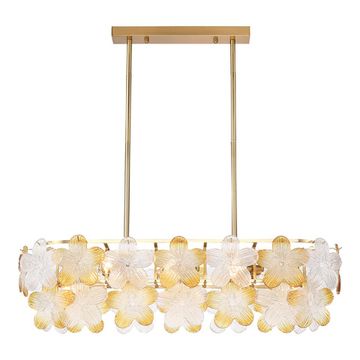 SL6240.203.08 Светильник подвесной ST-Luce золотистый/Прозрачный, янтарный E14 8*60W TENDER