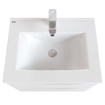 Тумба с умывальником IDDIS Cloud, напольная, 60 см, белая, CLO60WFi95K