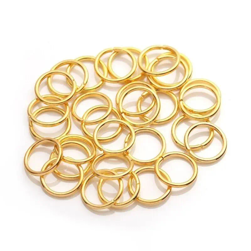 Кольца Соединительные Одинарные 4/5/6/8/10/12 мм, цвет: Золото, 100/500/1000 грамм