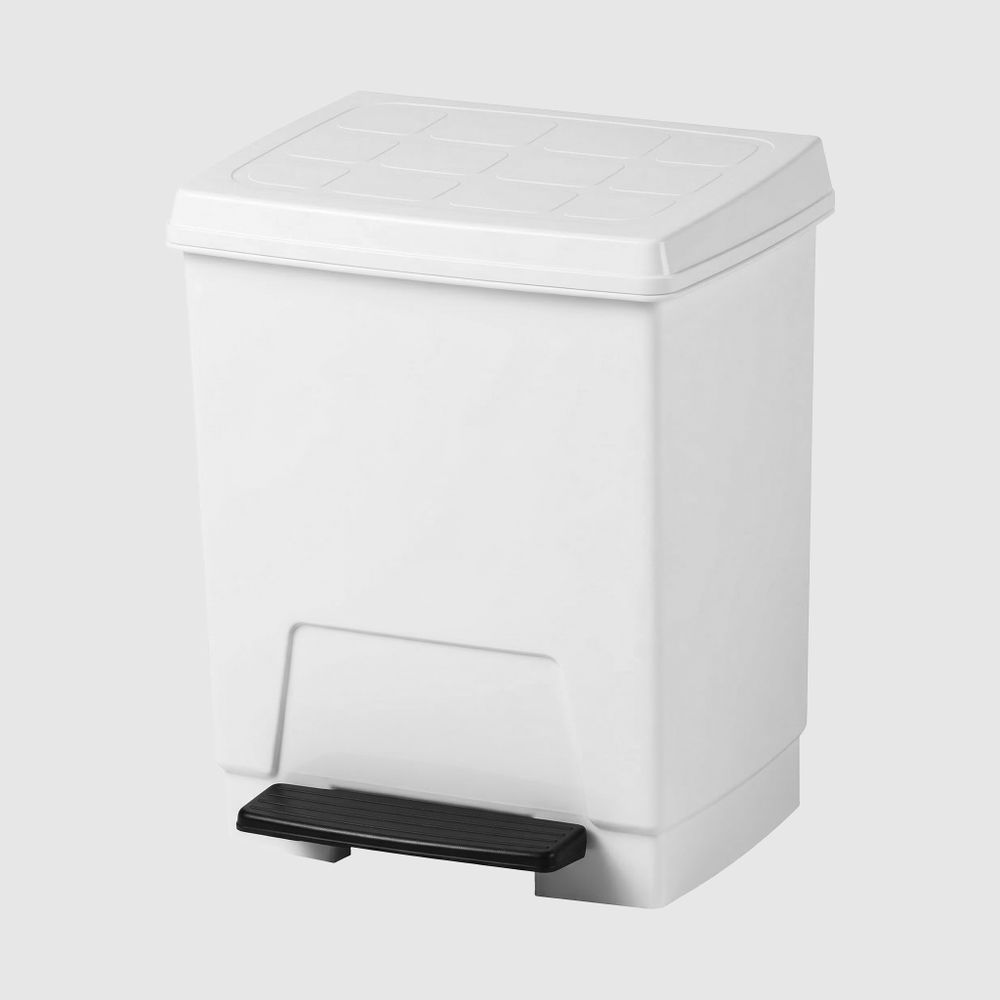 Ведро для мусора с педалью 23 л. ABS NOFER 14026.W белый