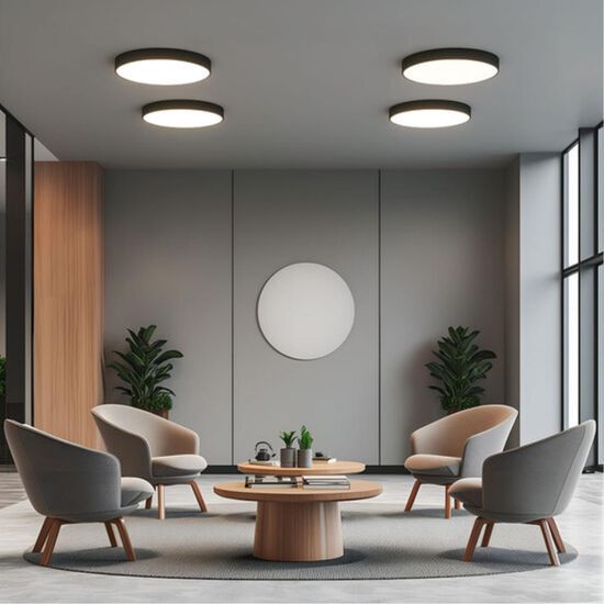 A6650PL-1BK СВЕТИЛЬНИК ПОТОЛОЧНЫЙ FADO 220В 400мм 50Вт 5400Лм 4000К 90+ 110°