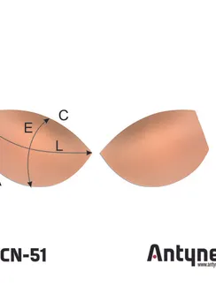 Чашки без пуш-ап CN-51, 85В-90А-80С-75D-70Е, айвори 004