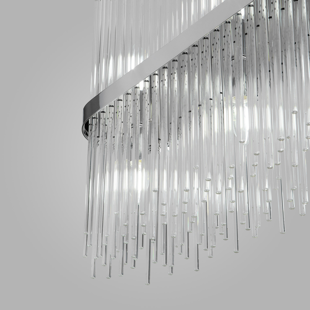 Умная подвесная люстра со стеклянным рассеивателем 485/10