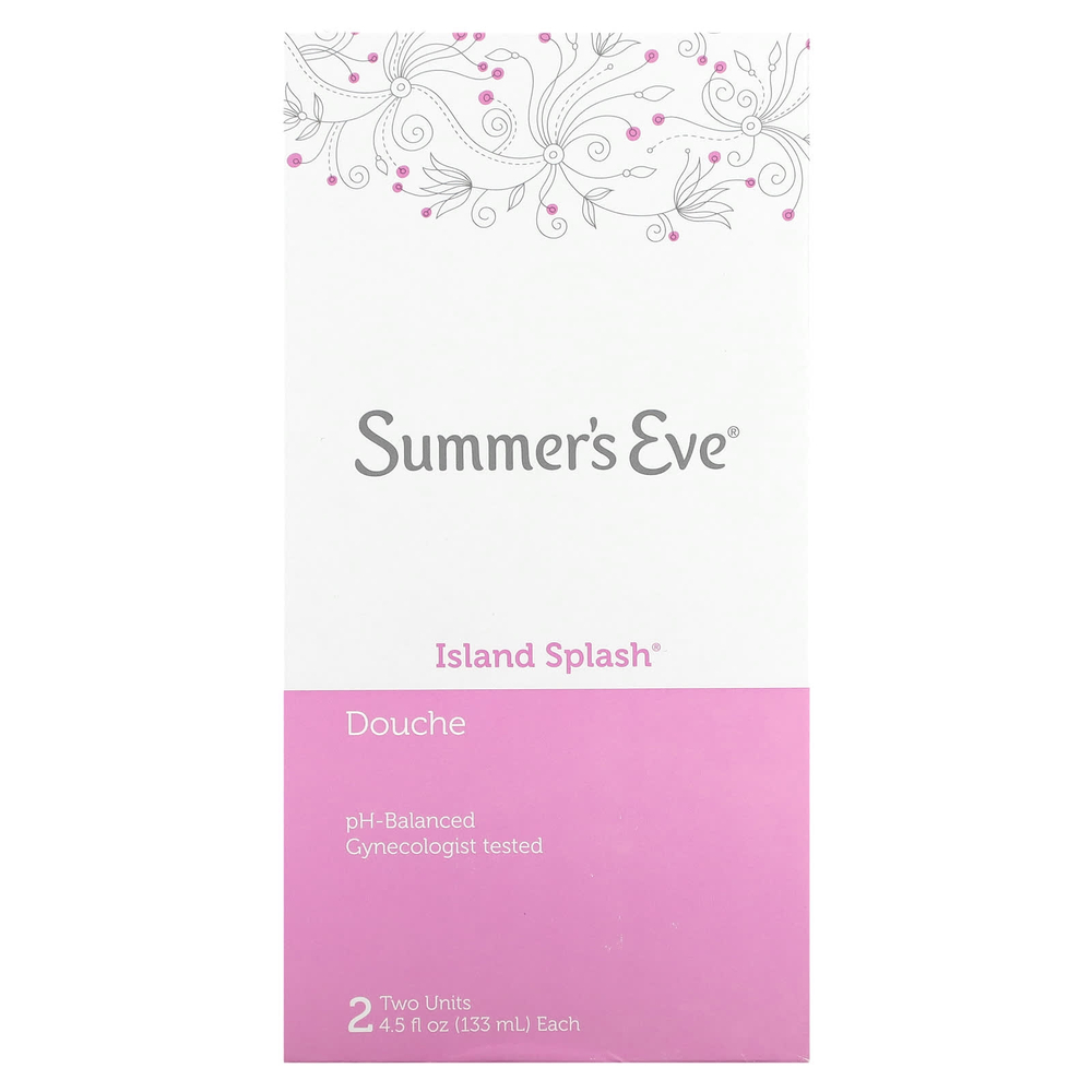 Summer's Eve, Douche, Island Splash, 2 порции по 133 мл (4,5 жидк. унц.)
