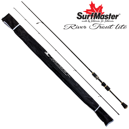 Спиннинг штекерный угольный 2 колена S Master River Trout Lite UL (0,2-4) 1,8 м