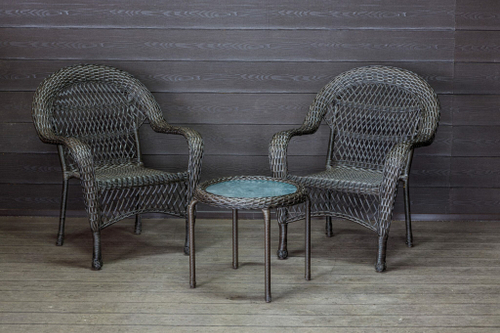 Садовый комплект из искусственного ротанга Мэдисон НЬЮ (Medison NEW) Balcony set с круглым столиком без подушек