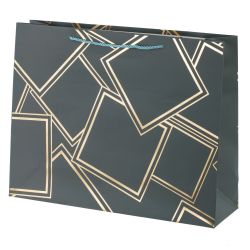 GAEM Пакет подарочный L (бумага 210г/м2, блок микс 12шт), L39 W11 H30 см, 4в.