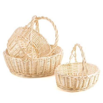 Корзина НАБОР/3шт (Ива) D40*32/31*32/D25*24 НАТУРАЛЬНЫЙ