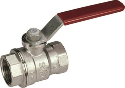 Кран шаров.хромир. с вн./вн. резьбой 3/4", ручка-рычаг.