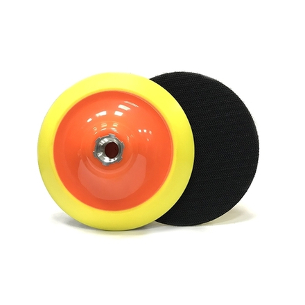 RoxelPro Оправка 125 мм на липучке,М14 для полировальных кругов 145-150мм,средней жесткости