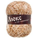 Пряжа для вязания Люкс / уп.10 мот. по 50 г, 140 м, коричневый меланж