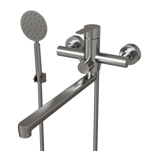 Смеситель для ванны и раковины 35k MIXLINE MLSS32-02 "Stainless" НЕРЖ