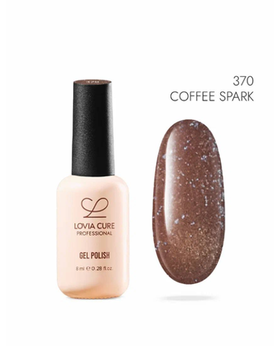 Lovia Cure Mocha Mousse Гель-лак Coffee Spark 370, 8 мл