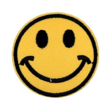 Нашивка Смайлик 52 мм (желтый)