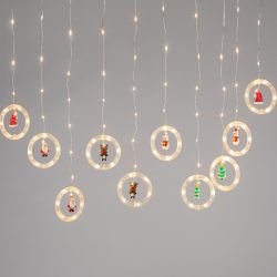 Светодиодная новогодняя гирлянда ЭРА ENING-MG занавес Волшебство теплый свет 2,7*0,5 м 120 led IP20