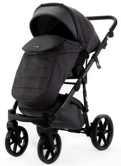 Детская коляска Adamex Nola Natura 2 в 1 N-10-STONE (Т.СЕР + Т.СЕР. КОЖА)