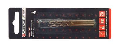 Сверло по металлу 3мм HSS+Co(3шт), в блистере Forsage F-DS330H