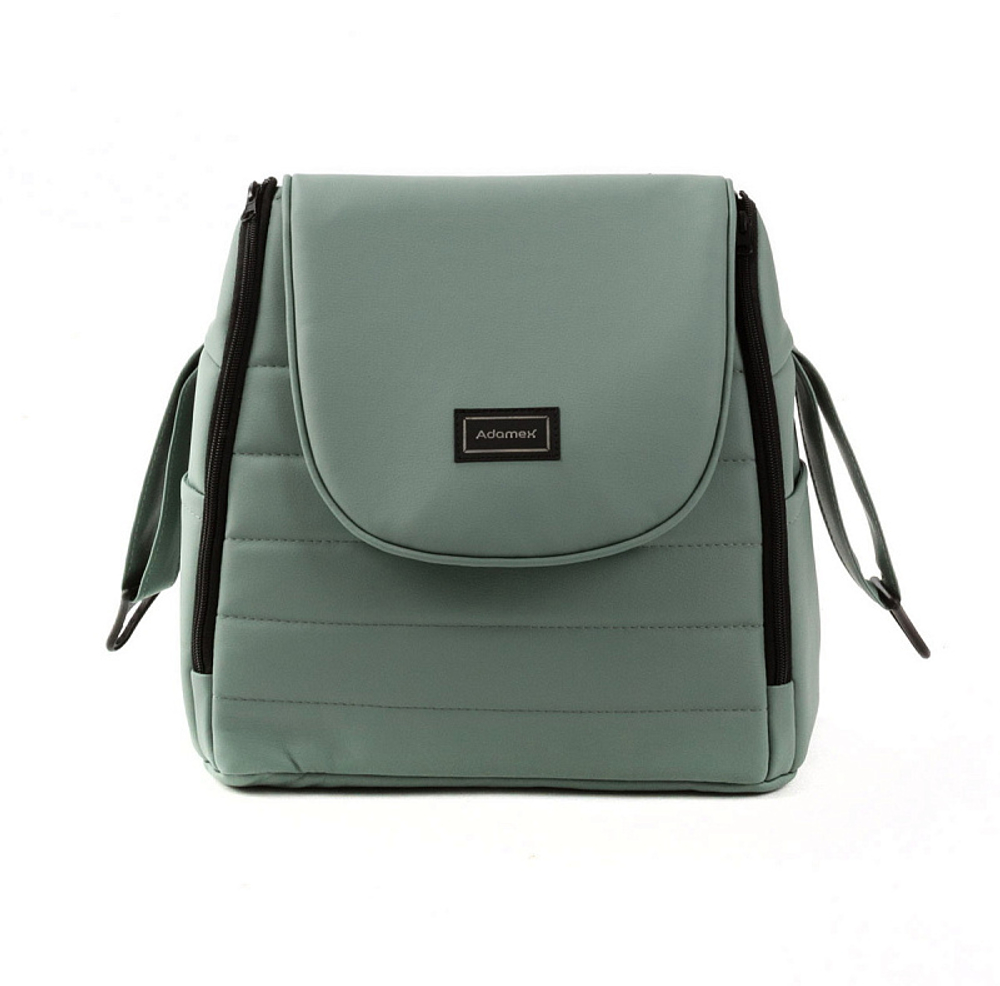 Детская коляска Adamex Locco Light Deluxe 2 в 1 LL-SA20 (СЕРО-ЗЕЛЕН. КОЖА)