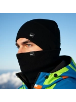 Зимний комплект вязаная шапка бини и тёплый снуд-бафф