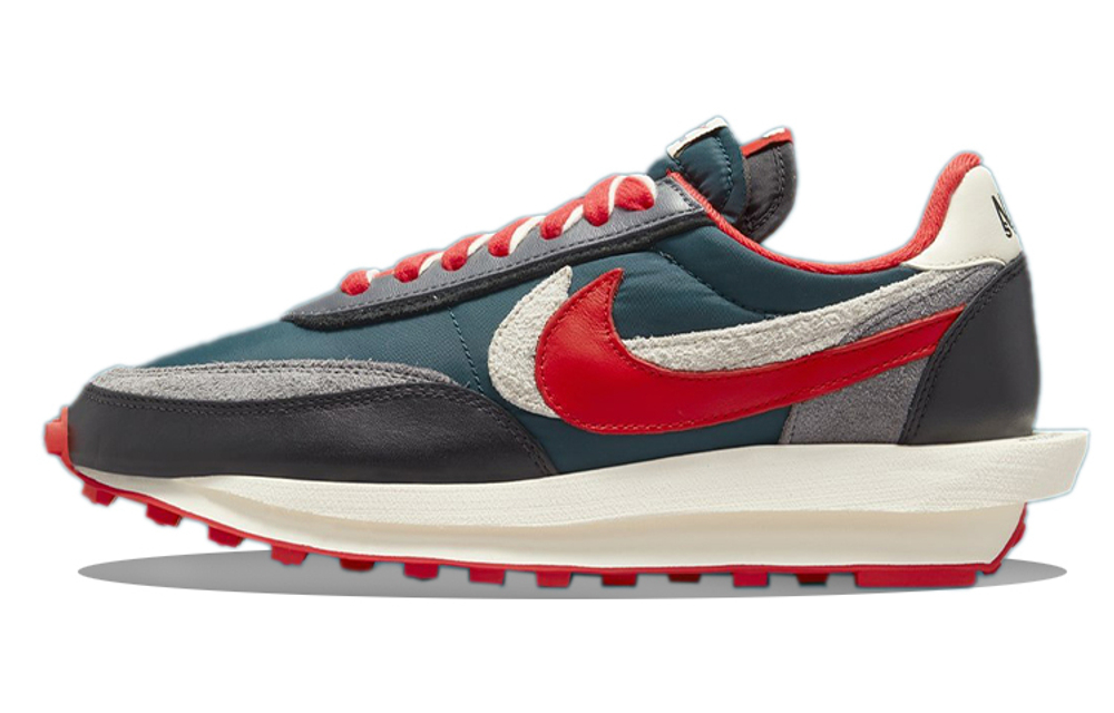 Кроссовки Sacai X Undercover X Nike Ldwaffle Midnight Spruce And University Red