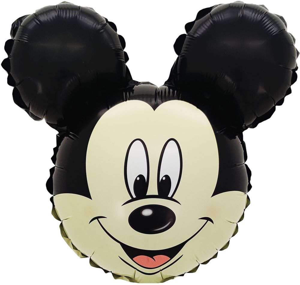 Шар с клапаном (15''/38 см) Мини-фигура, Микки Маус, 1 шт.