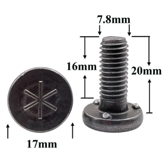 Болт 8х 20 приварной (Волгоград)  (ОАО «БелЗАН»)  (уп25\50шт)