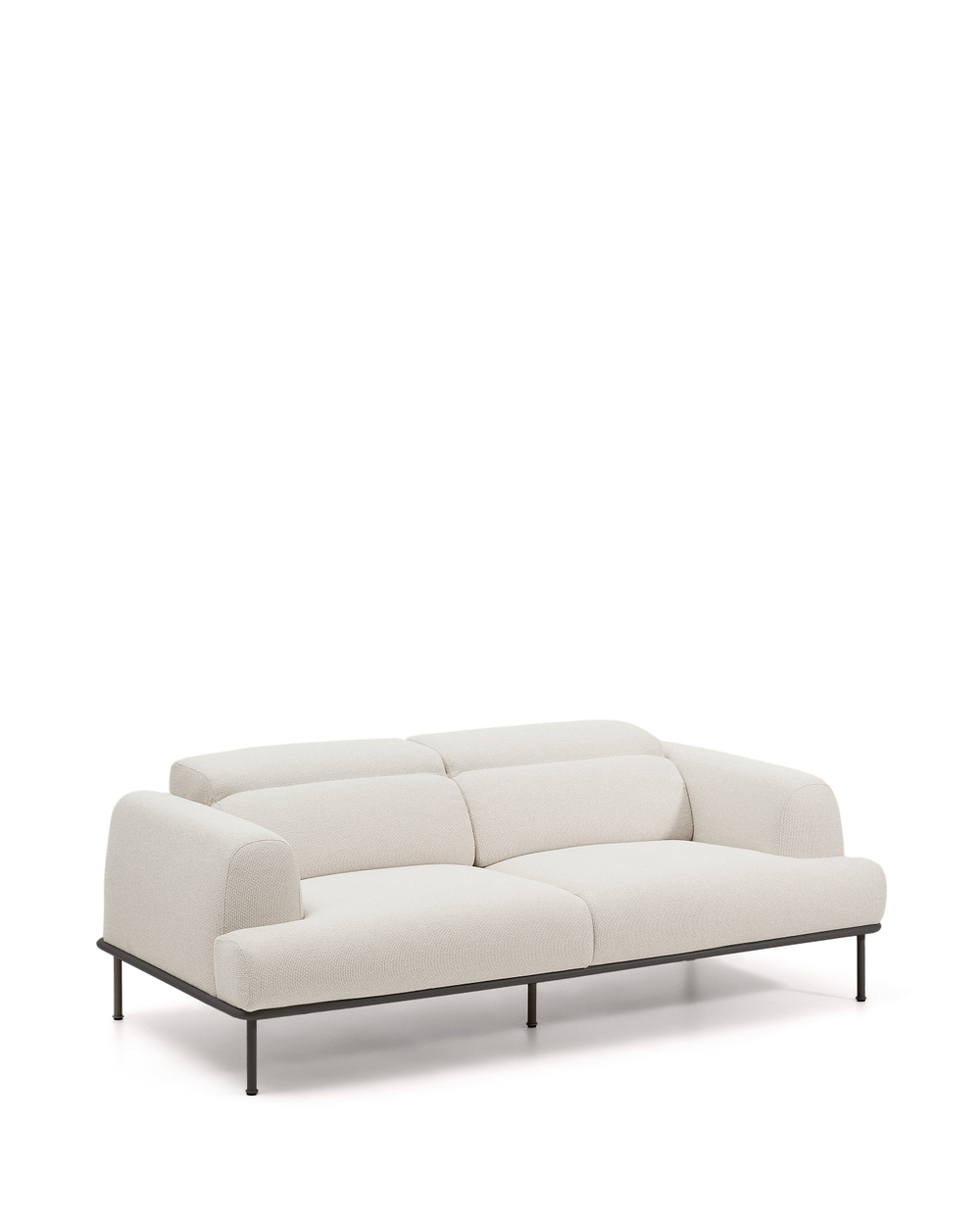 3-местный диван Aurum цвета экрю с откидывающимся подголовником