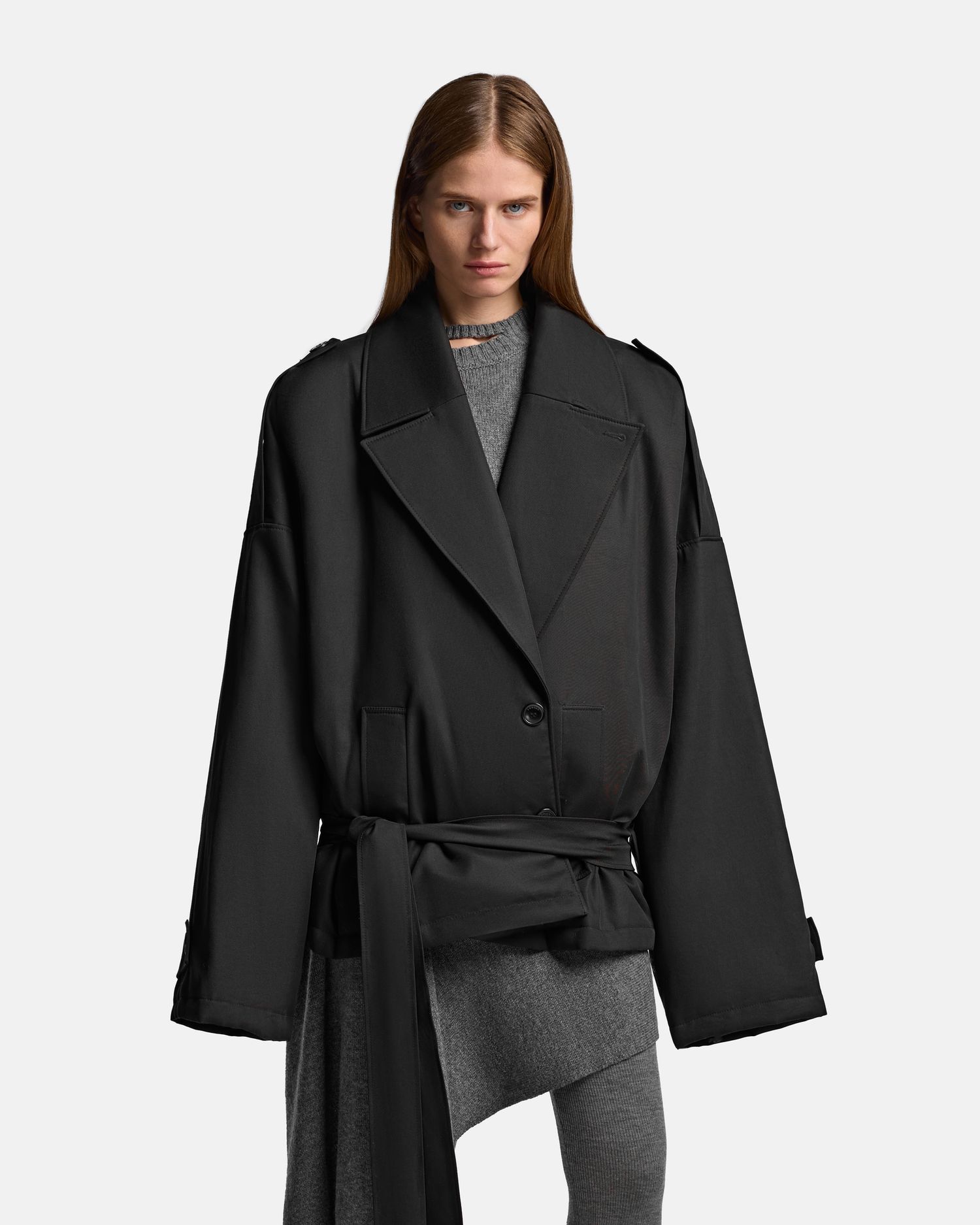 УТЕПЛЕННЫЙ ТРЕНЧ ПЛОСКОГО КРОЯ