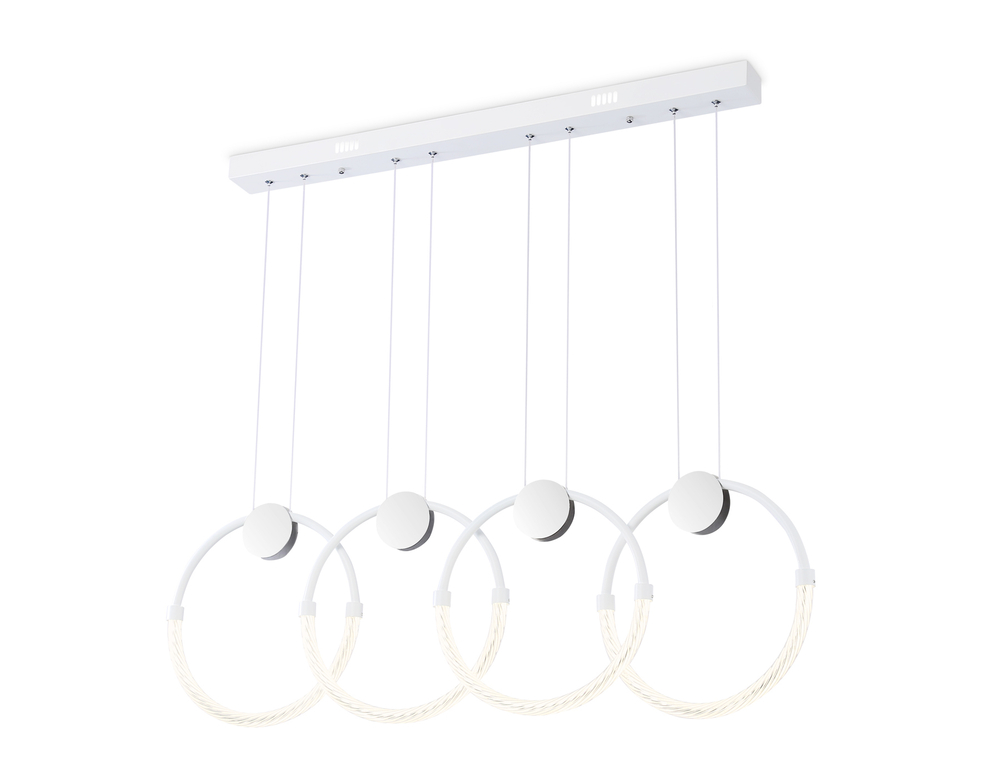 Светильник светодиодный подвесной FL10598/4 WH/CH белый/хром 4200K 45W 940*20*1200 (Без ПДУ)