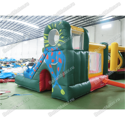 Небольшой надувной батут "Лесной домик"