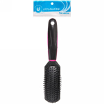 Расческа массажная «Venice Beauty», прямоугольная, цвет черный, 24см