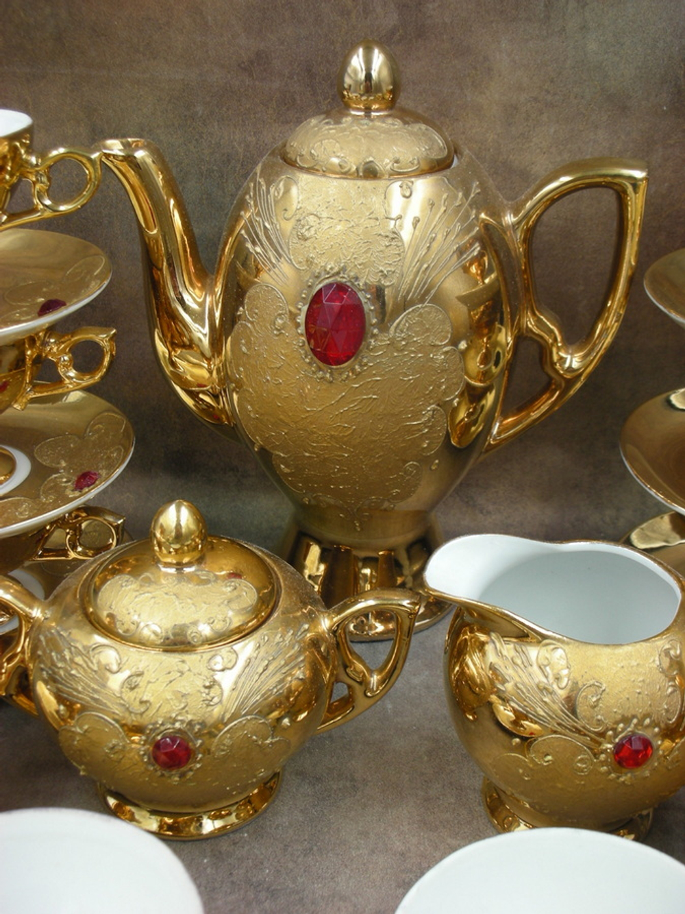 Фарфор. Кофейный сервиз на 12 персон. Flores. Италия