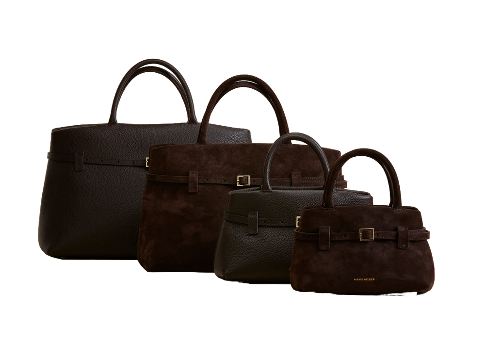 Сумка Manu Atelier Le Cambon 25 Deep Brown Suede