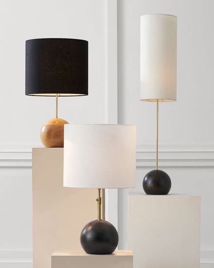 Чёрная настольная лампа “Тулон”