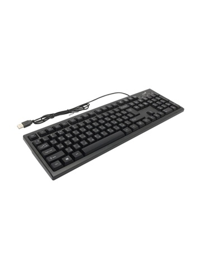 Клавиатура Genius Smart KB-100 Black {классическая раскладная, Genius Key support, влагоустойчивая, клавиш 105, провод 1,5 м, USB} [31300005419]