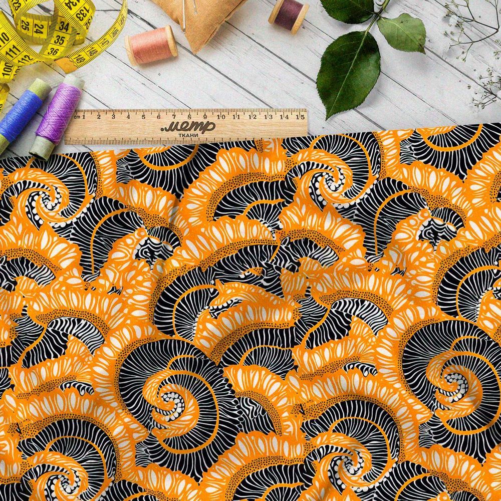 Ткань премиум флис морская фантасмагория