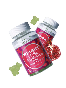 Витамины WXW Stock, жевательные, для похудения, яблочные мармеладки, 60 шт