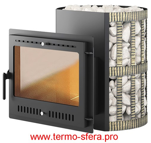 Печь ВЕЗУВИЙ Скиф Ковка 16 Панорама "М"