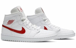 Кроссовки Jordan Air Jordan 1 Mid White University Red (Женская размерная сетка)