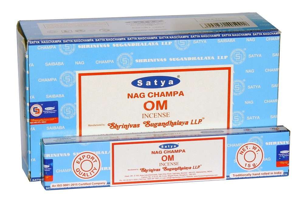 Satya Nag Champa Incense Om Благовоние-масала Ом 15 г