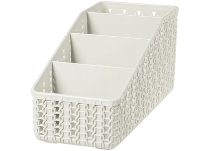 Органайзер Вязание 4 секции (белый ротанг)