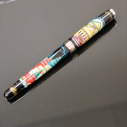 Коллекционная ручка роллер Parker Sonnet с колпачком "Москва" с ручной росписью в футляре